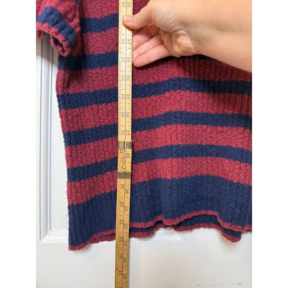 Madewell Women's Red and Blue Striped Pullover Crewneck Sweater - XL - Picture 9 of 11
